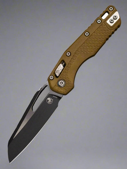 Microtech MSI RAM-LOK  Folding Knife 3.88" Sheepsfoot, Dark Earth Handles 210T-PMDE