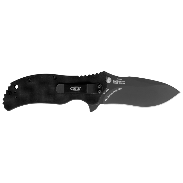 Zero Tolerance 0350 Assisted Opening Knife Black G-10 3.25" Black Blade