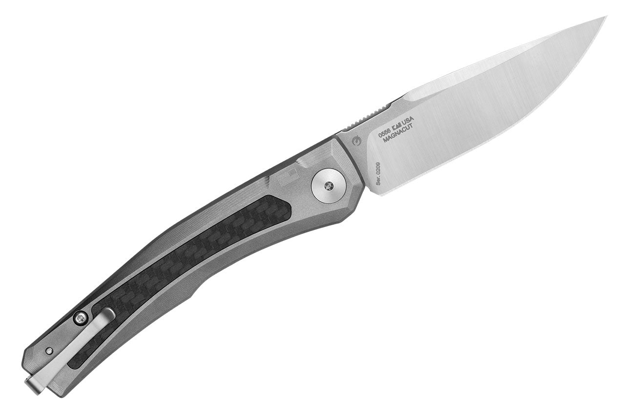 Zero Tolerance 0556 MagnaCut Automatic Knife Titanium/Carbon Fiber 3.4" Satin Blade