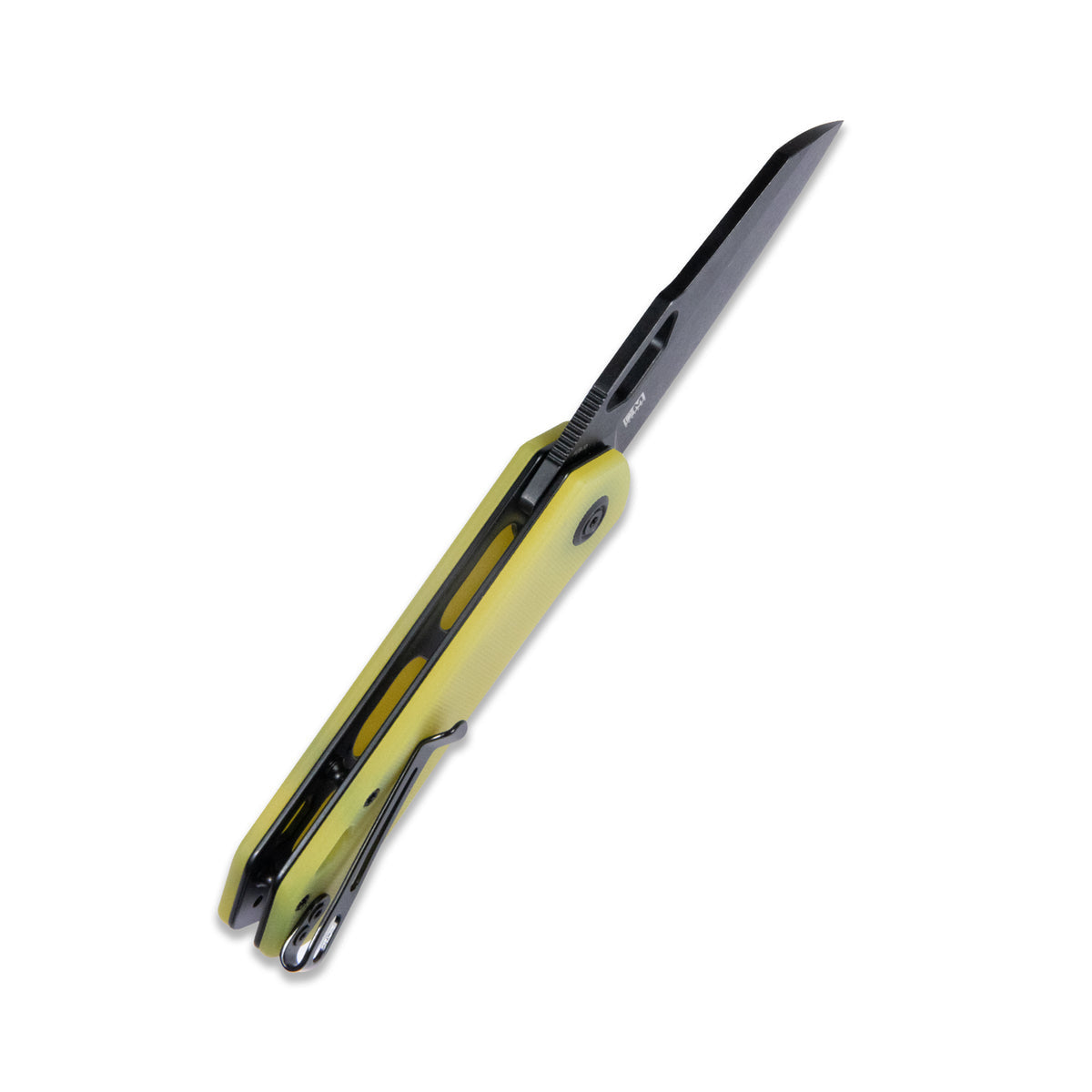 Kubey Duroc Folding Knife – Yellow G10 Sheepsfoot AUS-10 EDC Knife KU332H