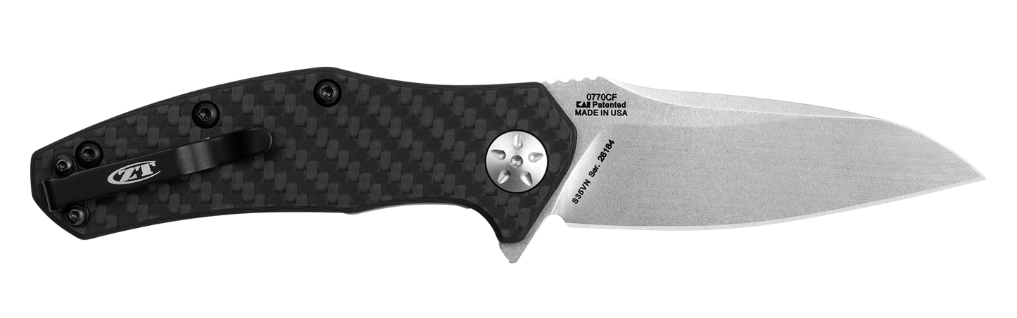 Zero Tolerance 0770CF Assisted Opening Knife Carbon Fiber 3.25" SW Blade