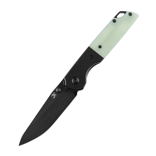 KANSEPT Warrior Folding Knife – Black TiCN D2 Blade & Jade G10 Handle (T1005S4)