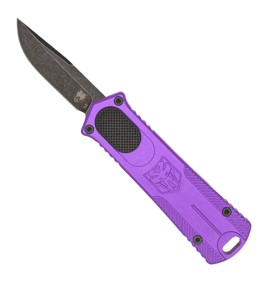CobraTec California OTF 952 Gen II - Purple Drop Not Serrated CALI952GEN2PURDNS
