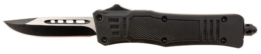 Steel River Knives Spartan Mini OTF MT616BDP – Black/Silver Drop Point