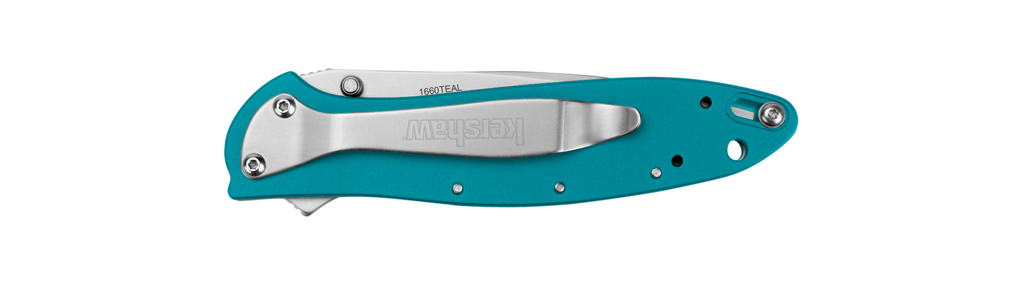 Kershaw Leek Teal Folding Knife – 14C28N Stainless Steel Blade | 1660TEAL