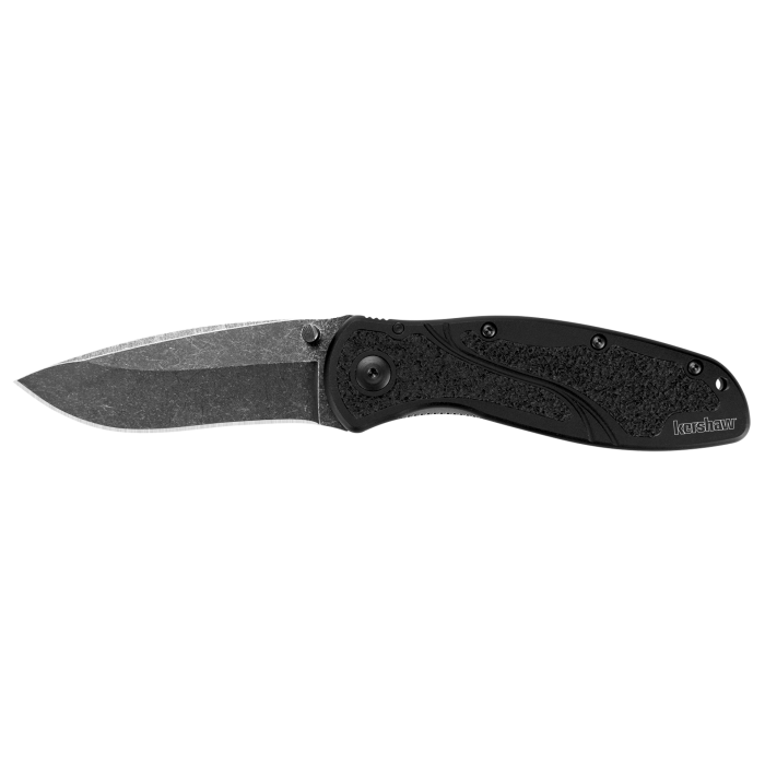 Kershaw Blur BlackWash™ Folding Knife 14C28N Black-Oxide Blade Black Aluminum Handle 1670BW