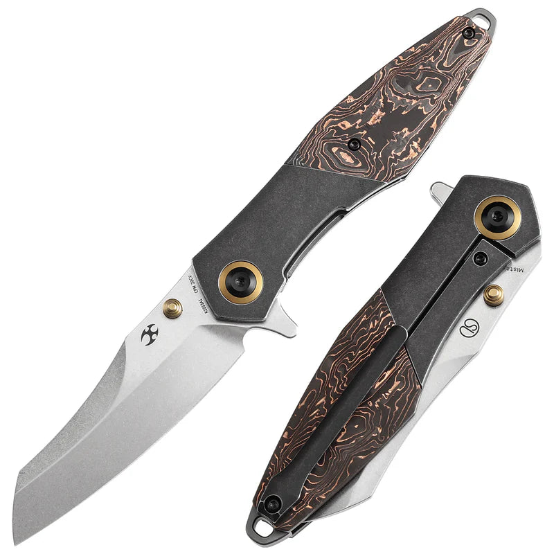 KANSEPT Mistaken Thumb Stud Flipper Blackwash Titanium Copper Carbon FiberK1053A1