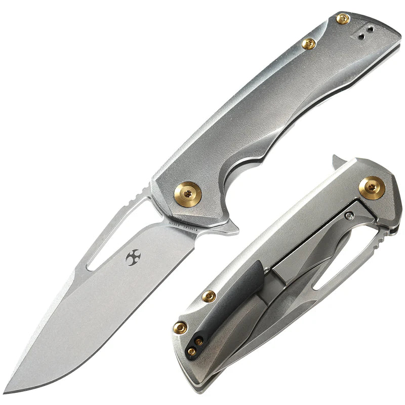 KANSEPT Kryo Thumb Hole Folding Knife – Titanium Frame Lock (K1001A1)