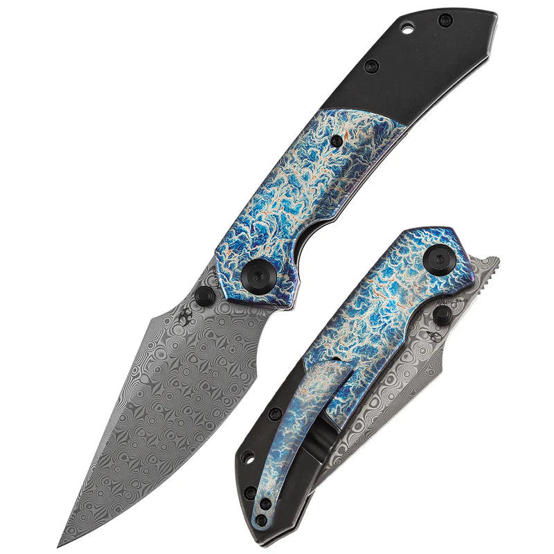 Kansept Fenrir | Blackwash Titanium with Lightning Strike Finish  | K1034D2