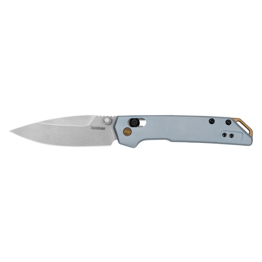 Kershaw Mini Iridium Folding Knife – DuraLock  Ice Blue Aluminum (Model 2051)