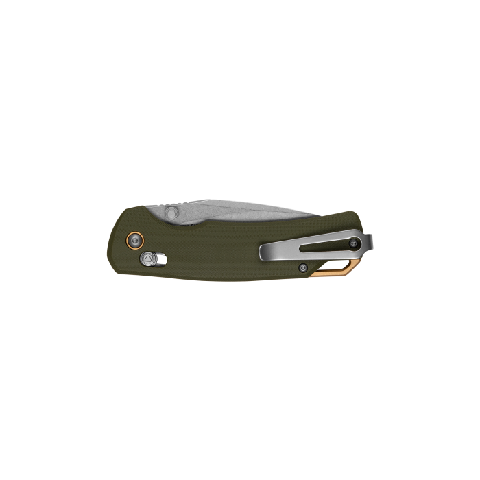 Kershaw Proximal Folding Knife – DuraLock) Olive G10 w/ Stonewashed D2 Blade  2058