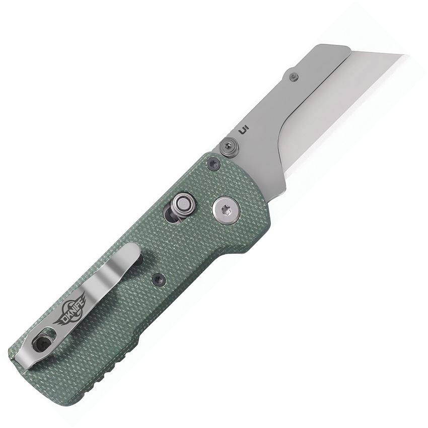 Oknife U1GM Otacle U1 Rail Lock Knife Green Micarta OKNU1GM