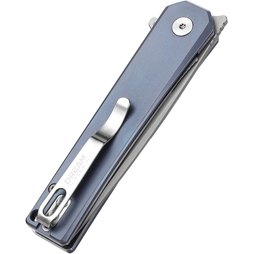 Dreamtech 4286BL VG-10 Blue Titanium Linerlock Folding Knife DTK4286BL