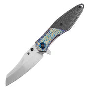KANSEPT Mistaken Lightning Strike Titanium,Twill Carbon Fiber Timascus 20CV K1053A4