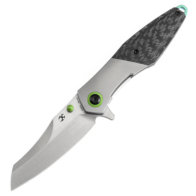 KANSEPT Mistaken Thumb Stud Flipper Titanium & Twill Carbon Fiber, CPM 20CV K1053A2
