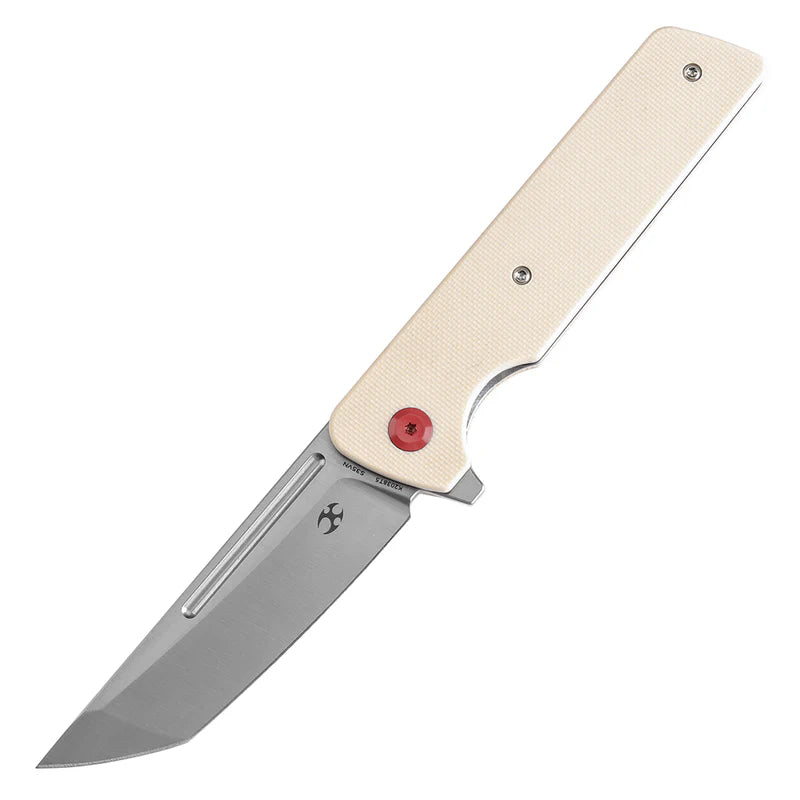 KANSEPT Anomaly Flipper Knife – Ivory G10 Handle, CPM-S35VN Blade K2038T5