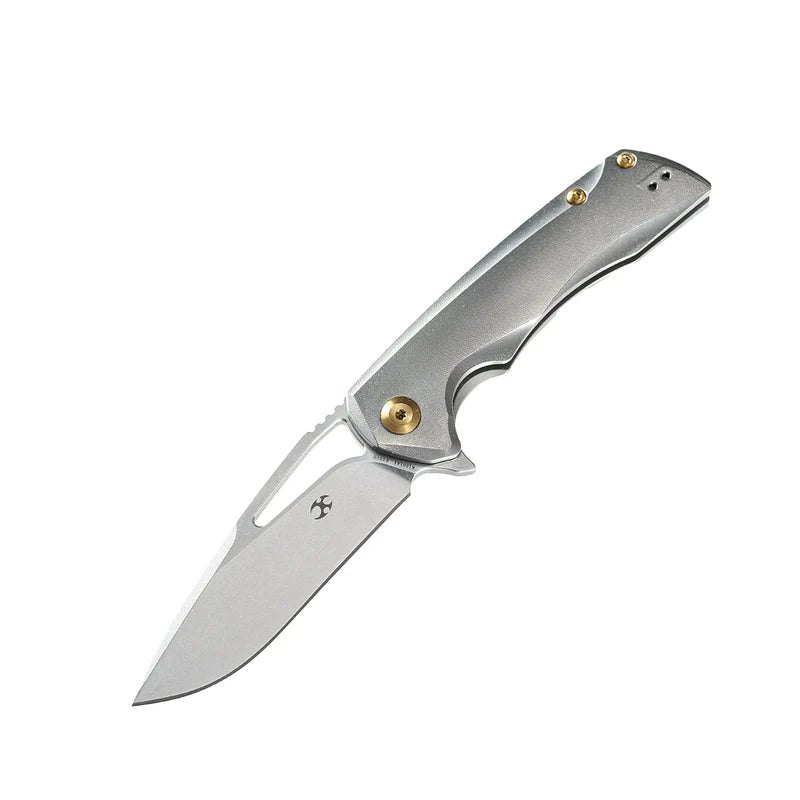 KANSEPT Kryo Thumb Hole Folding Knife – Titanium Frame Lock (K1001A1)
