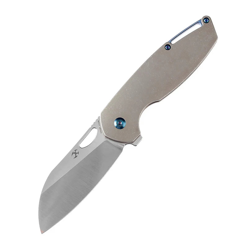 KANSEPT Model 6  Knife Stonewashed Bronze Anodized Titanium,CPM-S35VN K1022B5