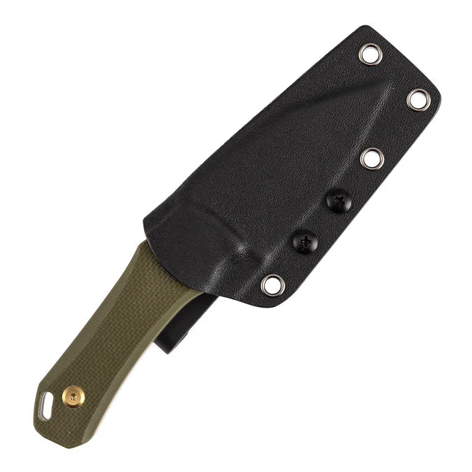 Tenable Loki Fixed Blade Knife Olive Green G10 Handle (2.99" Rose Gold D2 Blade) G1058A3