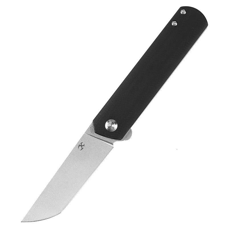 KANSEPT Foosa Slip Joint / Flipper Knife – Black G10, 154CM T2020T10