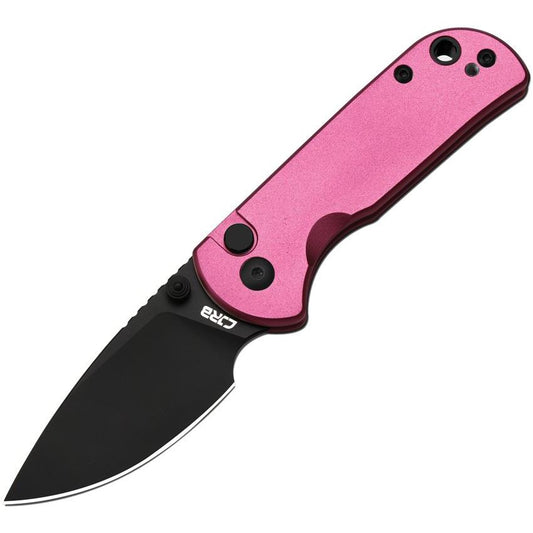 CJRB Mica Black Button Lock Knife – Pink Handle EDC Power 1934BPK