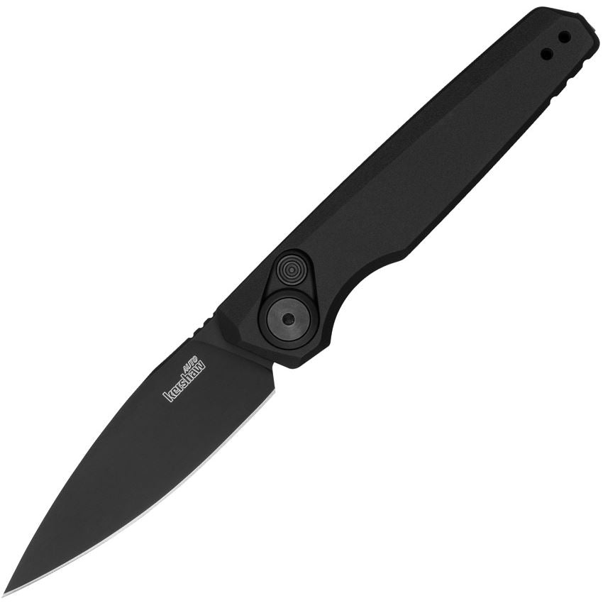 Kershaw Launch 18 2.75" Black Oxide Automatic Folding Knife Black Aluminum 7551BLK