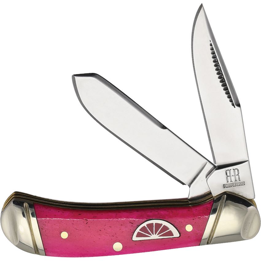 Rough Rider Tiny Trapper Knife – Pink Smooth Bone Classic 2658