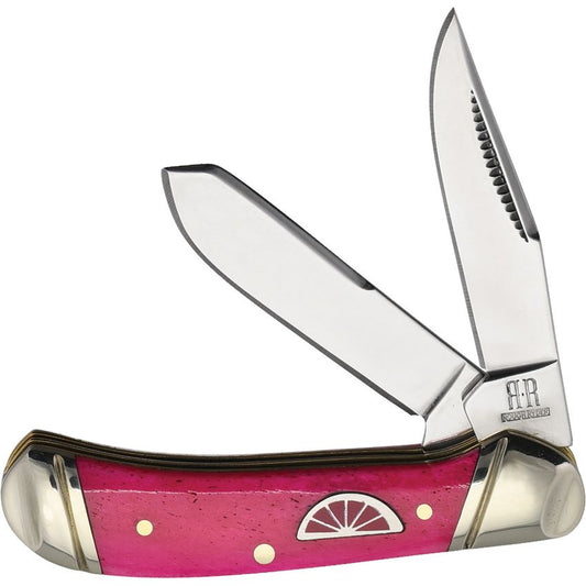 Rough Rider Tiny Trapper Knife – Pink Smooth Bone Classic 2658