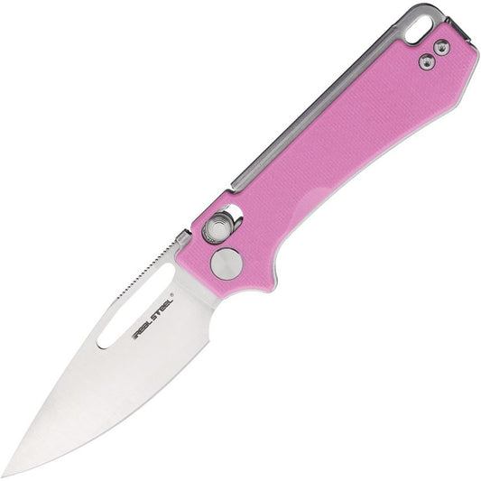 Real Steel Vis Folder Lockblade Pocket Knife Pink G10 RS8051PS