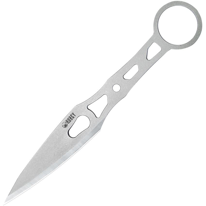 Kubey 401 Kunai 14C28N Stonewash Fixed Blade Knife