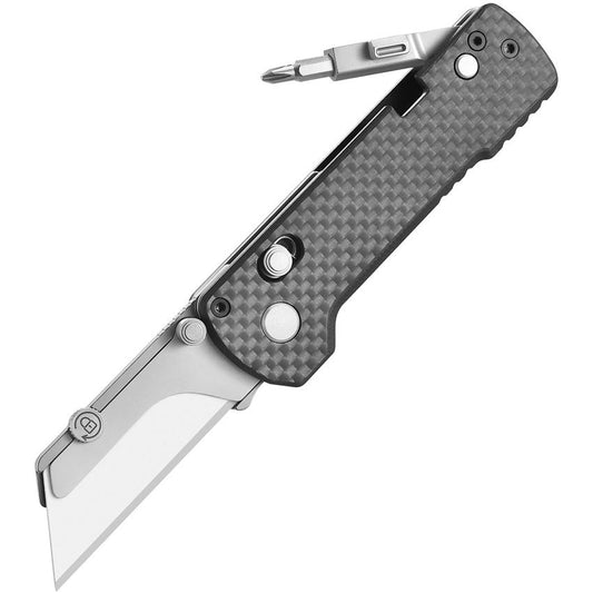 Oknife Otacle U1 Pro Carbon Steel Rail Lock Knife Black OKNU1PROCFO
