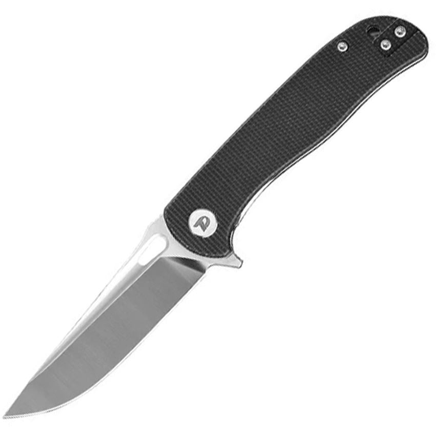 Dreamtech 3898MB D2 Drop Point Black Micarta Linerlock Knife DTK3898MB