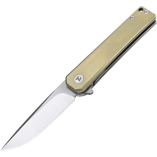 Dreamtech 4286GR VG-10 Gold Titanium Linerlock Folding Knife DTK4286GR