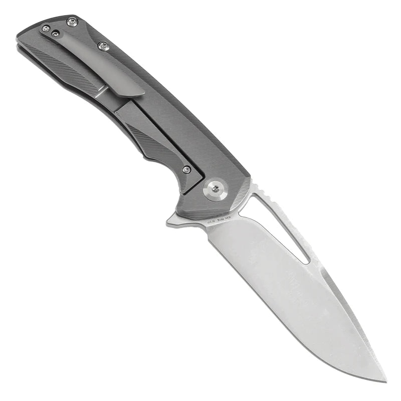 KANSEPT Kryo Thumb Hole Folding Knife – Micro-Milled Titanium Frame Lock (K1001A7)