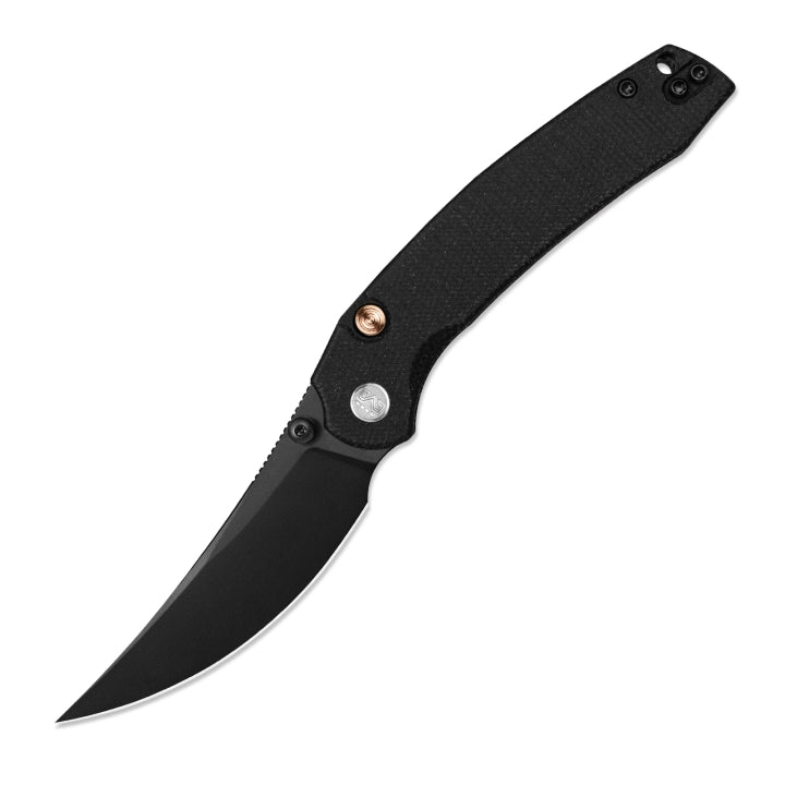 Miguron Raptor 19C27 Black PVD Folding Knife – Black Micarta MGR833BK