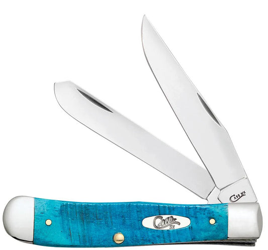 Case® Sawcut Jig Caribbean Blue Bone Trapper Knife – Tru-Sharp™ Stainless 25592
