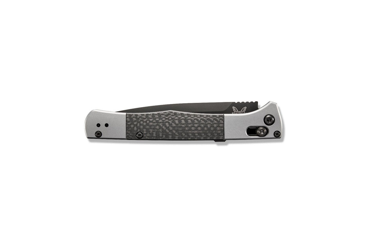 Benchmade Fact AUTO Folding Knife Black Aluminum & Carbon Fiber Handle (3.95" Black DLC CPM-S90V Spear Point Blade) 4170BK