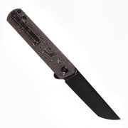 KANSEPT Foosa Slip Joint/Flipper Knife – Copper Carbon Fiber, CPM S35VN K2020T3