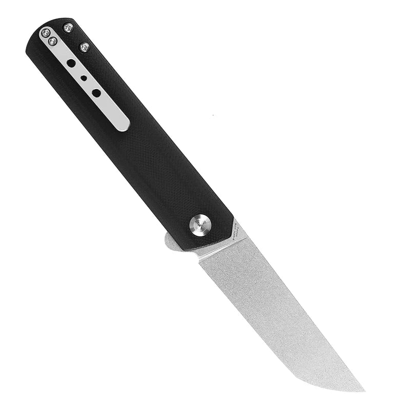KANSEPT Foosa Slip Joint / Flipper Knife – Black G10, 154CM T2020T10