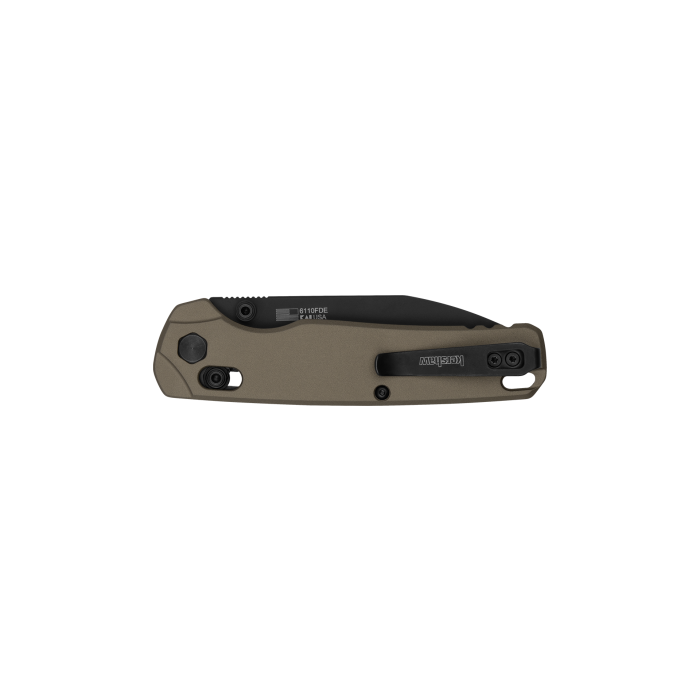 Kershaw Bel Air XL FDE CPM M4 Folding Knife Black PVD Blade 6110FDE