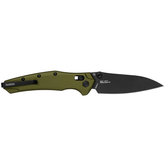 Kershaw Bareknuckle – DuraLock  OD Green Aluminum w/ Black PVD MagnaCut Blade  6777
