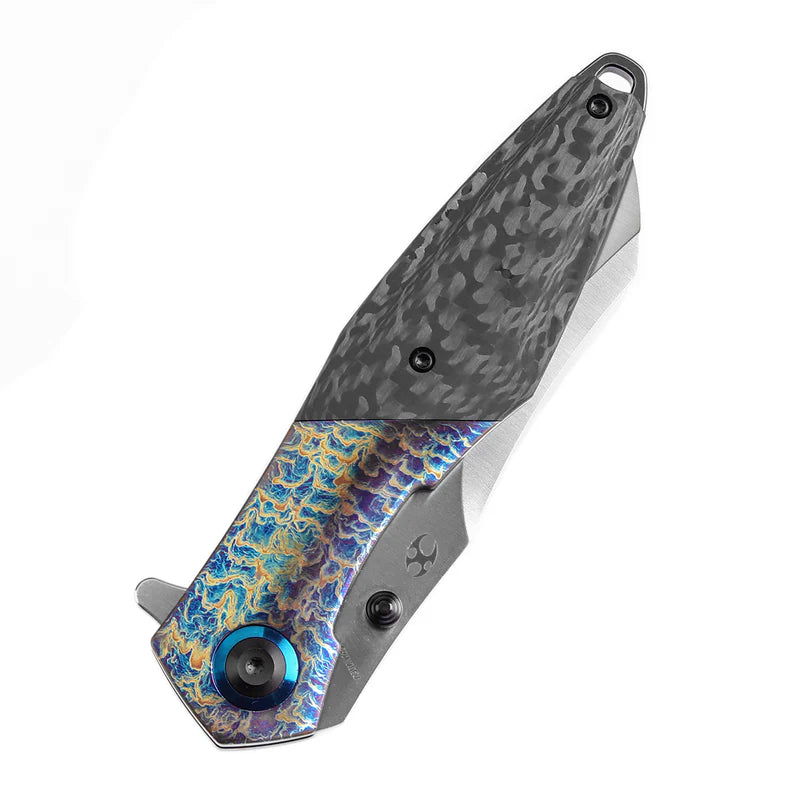 KANSEPT Mistaken Lightning Strike Titanium,Twill Carbon Fiber Timascus 20CV K1053A4