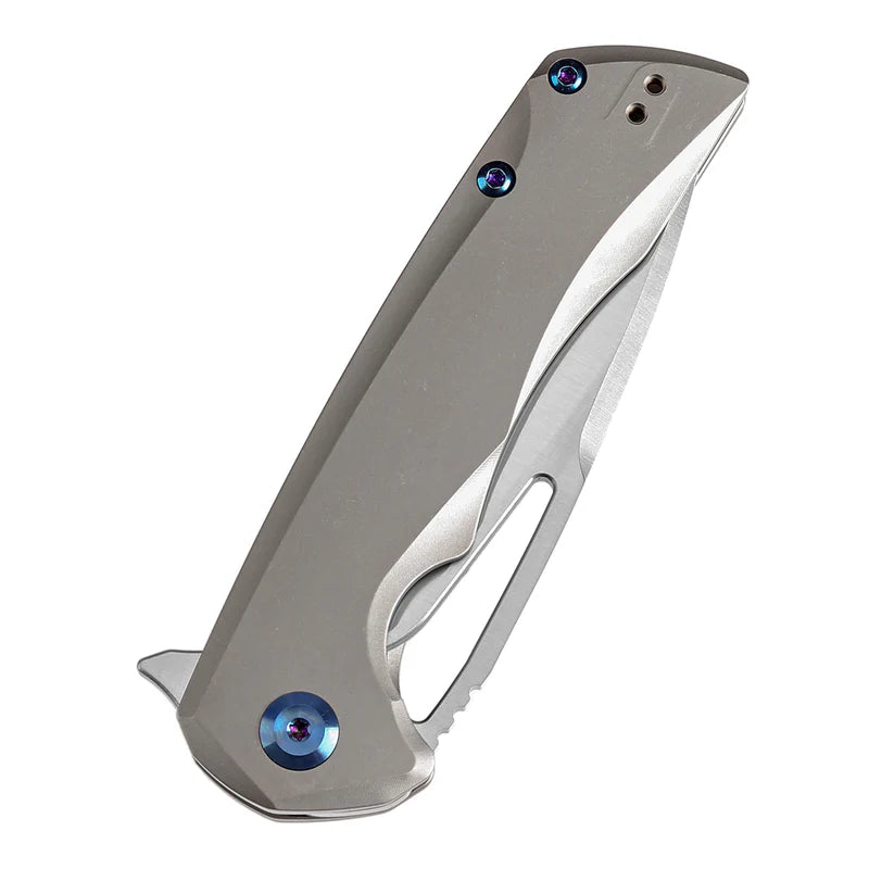 KANSEPT Kryo Thumb Hole Folding Knife – Bronze Anodized Titanium Frame Lock (K1001A8)