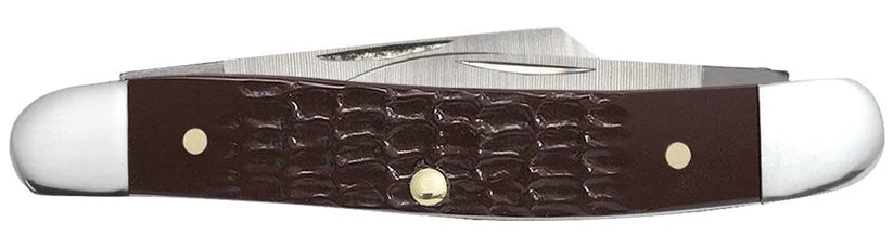 Case Brown Synthetic Medium Stockman with Pen Blade 00217