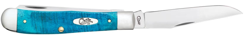 Case® Sawcut Jig Caribbean Blue Bone Trapper Knife – Tru-Sharp™ Stainless 25592