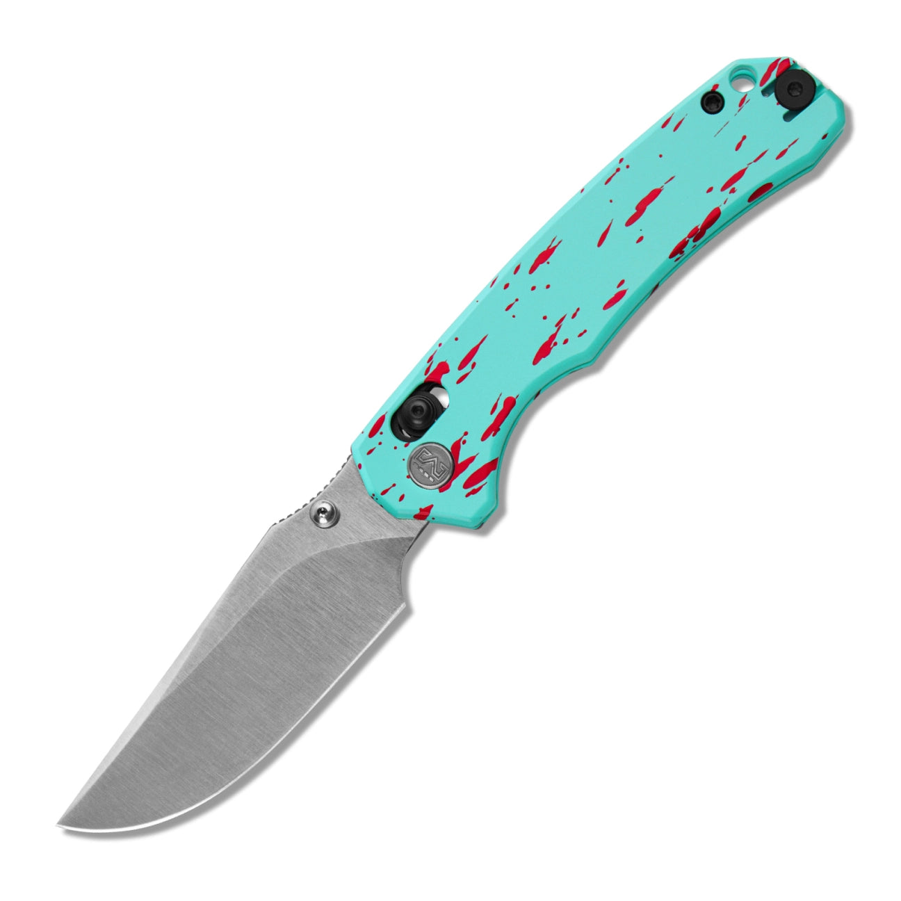 Miguron Thaly Crossbar Lock Folding Knife MGR834BU 3.11" D2 Satin Clip Point Blade  Blue Aluminum Handle | MGR834BU