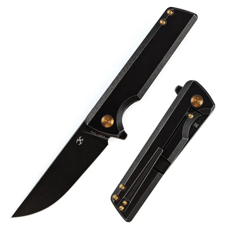 KANSEPT Anomaly Flipper Knife – Titanium Handle, CPM-S35VN Blade K2038A2