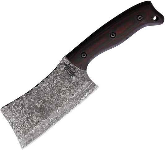 BnB Damascus Cleaver Fixed Blade – Model 91553
