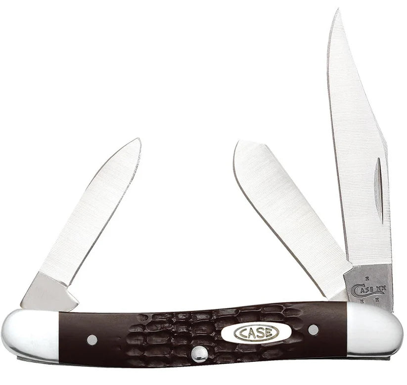 Case Brown Synthetic Medium Stockman with Pen Blade 00217
