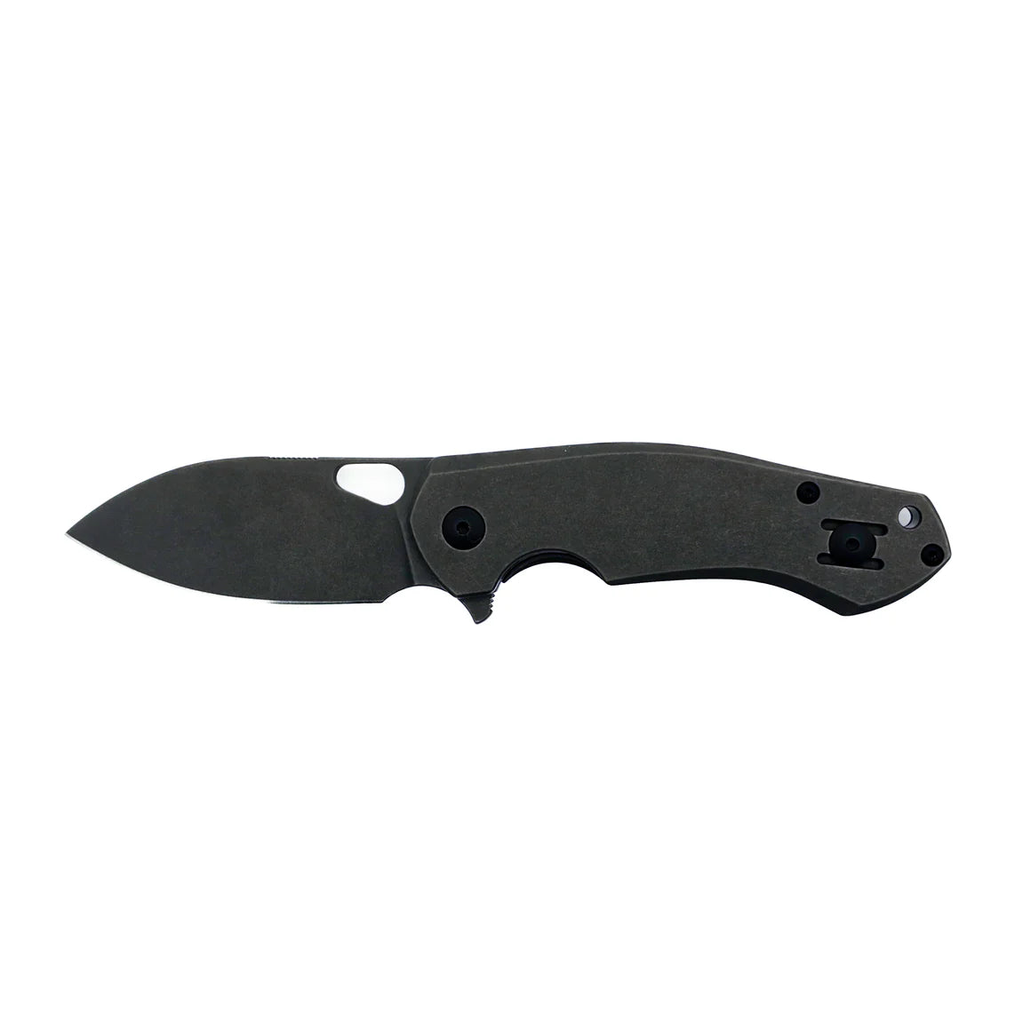 GiantMouse ACE Biblio FL Blackout Folding Knife BIBLIO-TI-FRAME-LOCK
